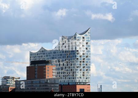 The Elbphilharmonie (also known as Elphi for short) is a concert hall in Hamburg that was completed in autumn 2016 Stock Photo