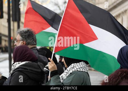 London, UK. 09th Dec, 2023. Pro-Palestinian Protest. Credit: Sinai Noor/Alamy Live News Stock Photo