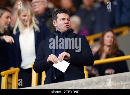 Nottingham Forest's chief football officer Ross Wilson ahead of the Premier League match at the Molineux Stadium, Wolverhampton. Picture date: Saturday December 9, 2023. Stock Photo