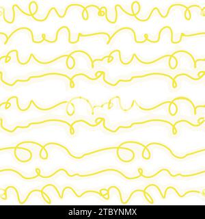 Abstract striped ink seamless pattern for textile, scrapbook, surface design. Vector background. Stock Vector