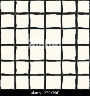 Abstract square seamless pattern for textile, scrapbook, surface design. Vector background Stock Vector