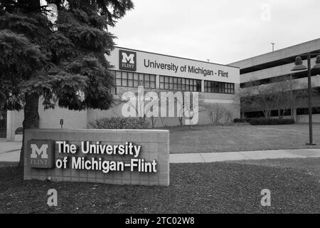 University of Michigan Flint student center building  in Flint Michigan USA Stock Photo