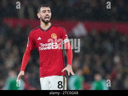 Manchester, UK. 9th Dec, 2023. Bruno Fernandes of Manchester United during the Premier League match at Old Trafford, Manchester. Picture credit should read: Andrew Yates/Sportimage Credit: Sportimage Ltd/Alamy Live News Stock Photo
