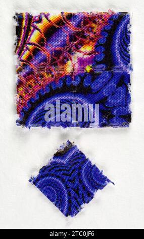 1P-LSD [1-propanoyl-lysergic acid diethylamide] - LSD analogue - BLOTTERS Stock Photo