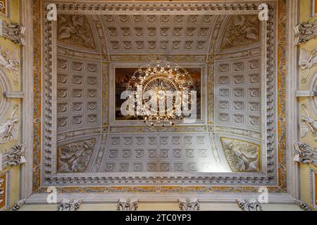 Genoa, Italy - July 30, 2022: Interior of the Palazzo Reale (Royal Palace) in Genoa, Italy Stock Photo