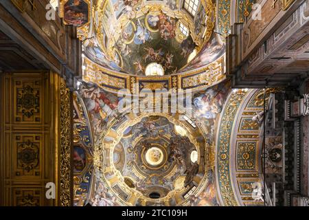 Genoa, Italy - July 30, 2022: View of Jesus Church (Chiesa del Gesu) in the city of Genoa, Italy. Stock Photo