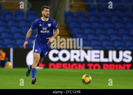 Cardiff, UK. 09th Dec, 2023. Dimitrios Goutas of Cardiff City in action. EFL Skybet championship match, Cardiff city v Millwall at the Cardiff City Stadium in Cardiff, Wales on Saturday 9th December 2023. this image may only be used for Editorial purposes. Editorial use only, pic by Andrew Orchard/Andrew Orchard sports photography/Alamy Live news Credit: Andrew Orchard sports photography/Alamy Live News Stock Photo