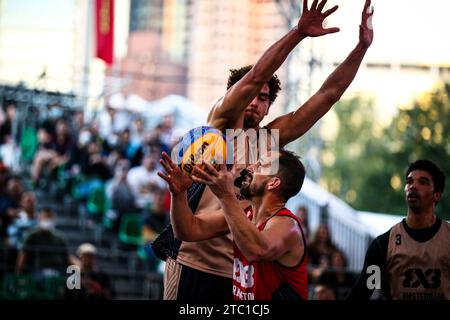 2023 FIBA 3x3 Hong Kong Masters - Team Princeton Stock Photo