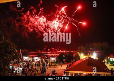 Coolangatta, Australia. 10th December 2023.  Firework display at the Cooly Carols Christmas festivities in Queen Elizabeth Park, Marine Parade Credit: Matthew Starling/Ģ����ý Live News Stock Photo