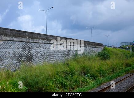 Facilities to be carried out in areas where expressways are being developed in Sri Lanka Stock Photo