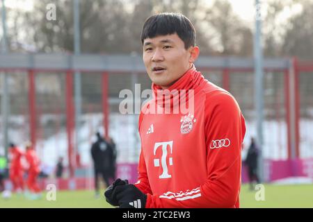 Muenchen, Deutschland. 10th Dec, 2023. Minjae Kim (FC Bayern Muenchen, #03), Oeffentliches Training, FC Bayern Muenchen, Fussball, Saison 23/24, 10.12.2023, Foto: Eibner-Pressefoto/Jenni Maul Credit: dpa/Alamy Live News Stock Photo