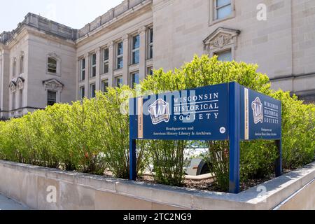 Wisconsin Historical Society building in Madison, WI, United States Stock Photo