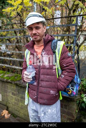 Portrait of Working Men in London UK Stock Photo