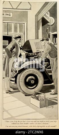 1927 Kelly springfield balloon tire ad Stock Photo