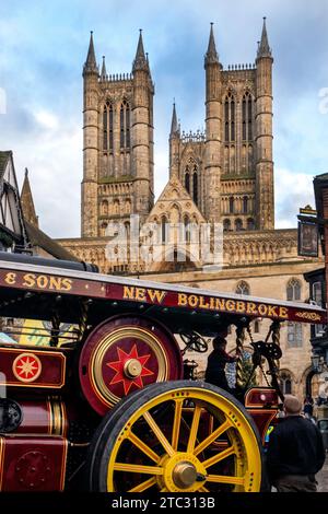 Lincoln Cathedral Christmas Market 2023 Stock Photo