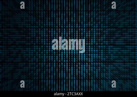 Zoom in on a blue binary code background. Stock Photo