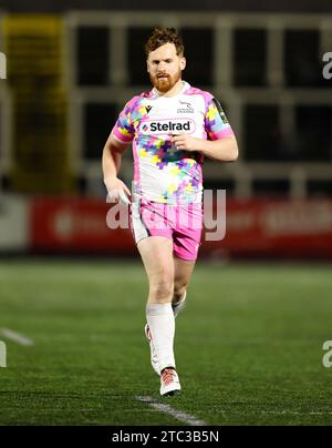 Newcastle Falcon's Rory Jennings during the EPCR Challenge Cup match at Kingston Park, Newcastle upon Tyne. Picture date: Sunday December 10, 2023. Stock Photo