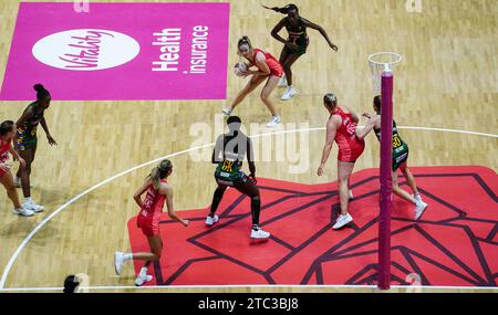 England's Amy Carter during the Vitality Netball International Series match at the Motorpoint Arena, Nottingham. Picture date: Sunday December 10, 2023. Stock Photo