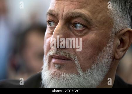 Moscow, Russia. 10th of December, 2023. Lawmaker Adam Delimkhanov attends the opening of Chechen Republic Day during the Russia Expo international exhibition and forum at the VDNKh exhibition centre in Moscow, Russia. Credit: Nikolay Vinokurov/Alamy Live News Stock Photo