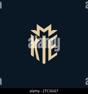 KE initial for law firm logo, lawyer logo, attorney logo design inspiration Stock Vector