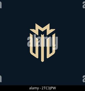 UU initial for law firm logo, lawyer logo, attorney logo design inspiration Stock Vector