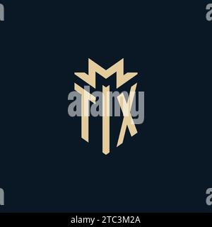 TX initial for law firm logo, lawyer logo, attorney logo design inspiration Stock Vector