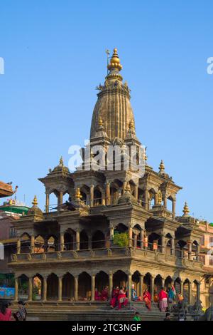 Nepal, Patan, Durbar Square, Krishna Temple, Stock Photo