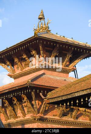 Nepal, Patan, Durbar Square, Krishna Temple, Stock Photo