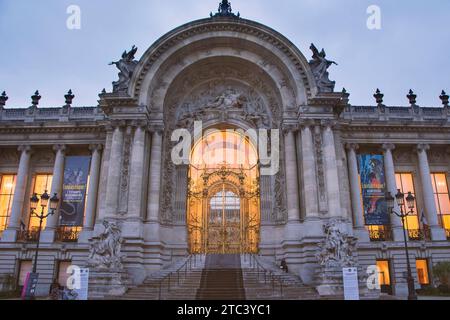 Petit Palais, Paris, France. Main entrance to the small palace. Stock Photo