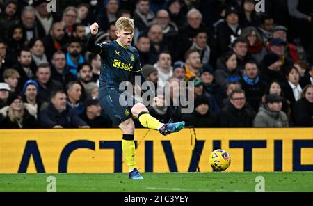 London, UK. 10th Dec, 2023. Lewis Hall (Newcastle) during the Tottenham V Newcastle United Premier League match at the Tottenham Hotspur Stadium. Credit: MARTIN DALTON/Alamy Live News Stock Photo