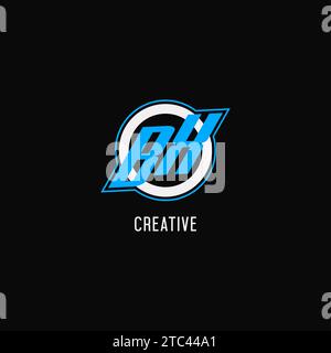 BX B X Lines Letter Design with Creative Elegant Zebra Vector ...