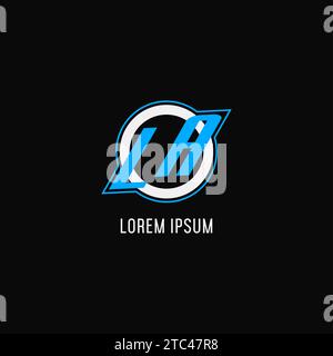 LA initial esport logo with simple shield design style vector graphic ...