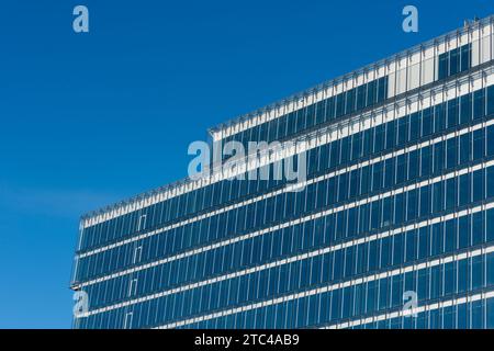 Gothenburg, Sweden - October 17 2021: Detail of exterior of Platinan office complex. Stock Photo