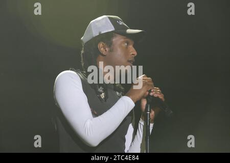 Inglewood, USA. 09th Dec, 2023. Bakar during Audacy's KROQ Almost Acoustic Christmas 2023 at The Kia Forum on December 09, 2023 in Inglewood, California. Photo: CraSH/imageSPACE Credit: Imagespace/Alamy Live News Stock Photo