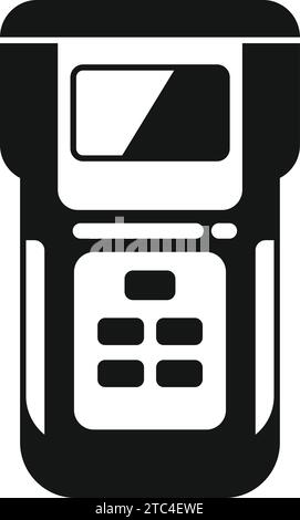 Construction laser meter icon simple vector. Tool system. Water deep ...