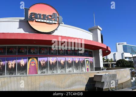 LONG BEACH, CALIFORNIA - 6 DEC 2023: The Laugh Factory Comedy Club, is home to the Stand-Up Comedy Hall of Fame and Museum, which holds comedy memorab Stock Photo
