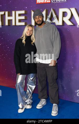 Molly Rainford and Tyler West attend the UK premiere of The Beekeeper