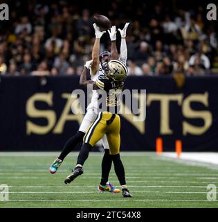 Carolina Panthers Wide Receiver Adam Thielen (19) Is Hit By The Atlanta 