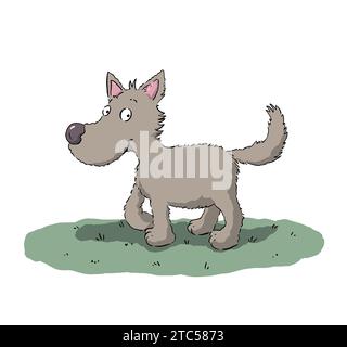 Cute Adorable Dog Cartoon Vector Illustration In A White Background Stock Vector