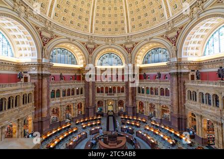 Interior of the Library of Congress building in Washington, DC, USA Stock Photo