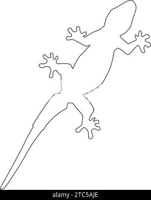 house lizard vector icon illustration simple design Stock Vector