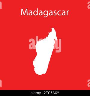 madagascar map icon illustration design Stock Vector