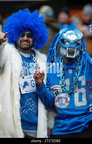 Chicago, IL, USA. 10th Dec, 2023. Detroit Lions fans during a game against the Chicago Bears in Chicago, IL. Mike Wulf/CSM/Alamy Live News Stock Photo