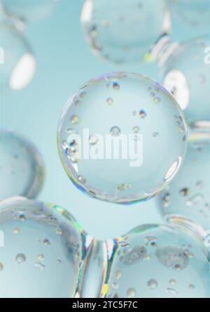 several water droplets floating in the air Stock Photo - Alamy
