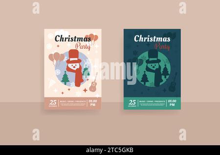 flyer christmas. design template vector Stock Vector