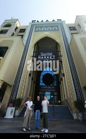 The Time Out market at the Souk Al Bahar near the Dubai Mall, Dubai, UAE. Stock Photo