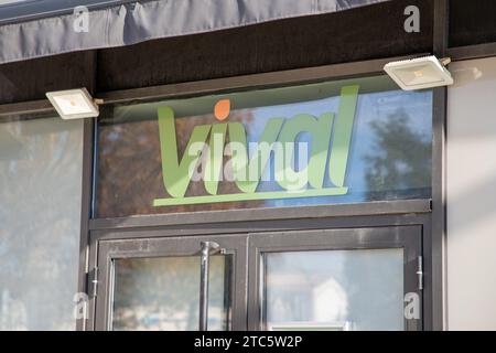 Bordeaux , France - 11 29 2023 : vival shop supermarket logo text and brand sign store v facade signage in town french retailer city market storefront Stock Photo