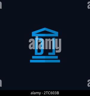 DL initial monogram with building logo design ideas Stock Vector Image ...