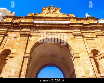 The 18th century Porta Nuova - Marsala, Sicily, Italy Stock Photo