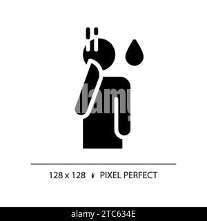 2D pixel perfect simple glyph style iceberg icon Stock Vector Image ...